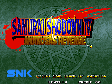 Samurai Shodown IV - Amakusa's Revenge / Samurai Spirits - Amakusa Kourin (NGM-222 ~ NGH-222) Title Screen