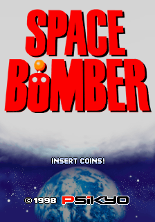 Space Bomber Title Screen