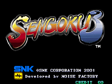 Sengoku 3 / Sengoku Densho 2001 Title Screen