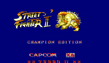 Street Fighter II': Champion Edition (Double K.O. Turbo II, bootleg) Title Screen