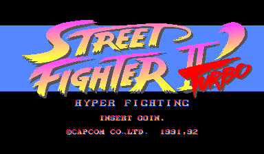 Street Fighter II' Turbo: Hyper Fighting (Japan 921209) Title Screen