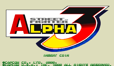 Street Fighter Alpha 3 (Hispanic 980629) Title Screen