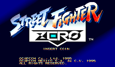 Street Fighter Zero (Hispanic 950627) Title Screen