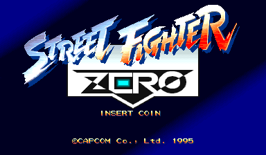 Street Fighter Zero (Japan 950727) Title Screen