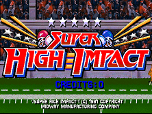 Super High Impact (rev LA1 09/30/91) Title Screen