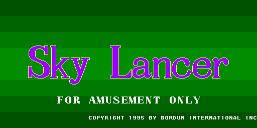 Sky Lancer (Bordun, version U450C) Title Screen