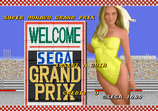 Super Monaco GP (Japan, Rev A) (FD1094 317-0124a) Title Screen