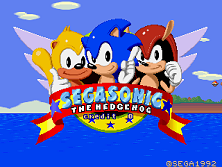 SegaSonic The Hedgehog (Japan, rev. C) Title Screen