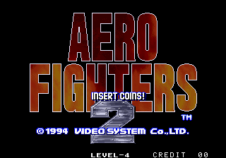 Aero Fighters 2 / Sonic Wings 2 Title Screen