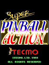 Super Pinball Action (US) Title Screen