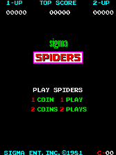 Spiders (set 1) Title Screen