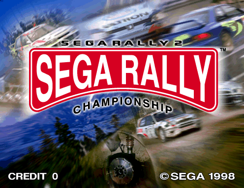 Sega Rally 2 Title Screen