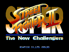 Super Street Fighter II: The New Challengers (World 930911) Title Screen