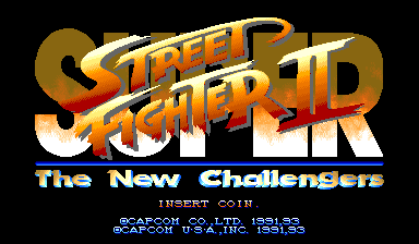 Super Street Fighter II: The New Challengers (USA 930911 Phoenix Edition) (Bootleg) Title Screen