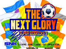 Super Sidekicks 3 - The Next Glory / Tokuten Ou 3 - Eikou e no Michi Title Screen
