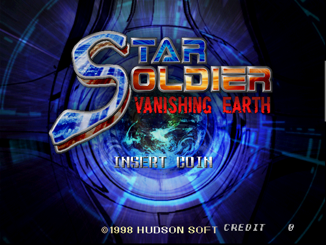 Star Soldier: Vanishing Earth Title Screen