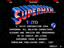 Superman (World) Title Screen