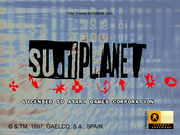Surf Planet (Version 4.0) Title Screen