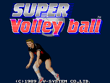 Super Volleyball (Japan) Title Screen