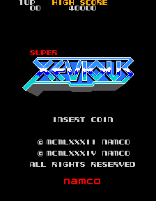 Super Xevious (Japan) Title Screen