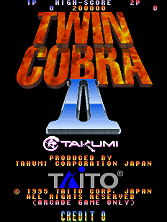 Twin Cobra II (Ver 2.1O 1995/11/30) Title Screen