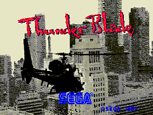 Thunder Blade (upright) (FD1094 317-0056) Title Screen