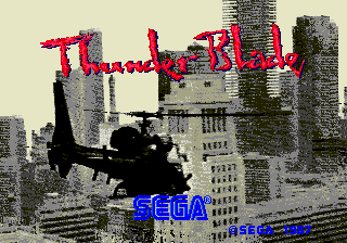 Thunder Blade (deluxe/standing) (unprotected) Title Screen