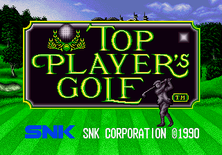 Top Player's Golf (NGM-003 ~ NGH-003) Title Screen