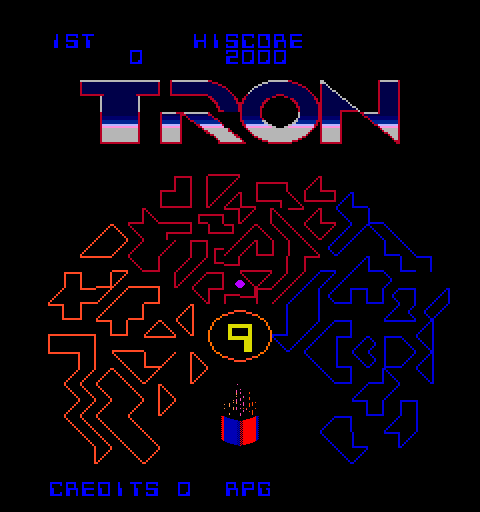 Tron (8/9) Title Screen