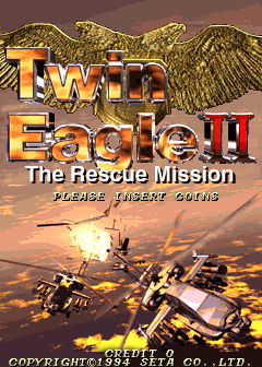 Twin Eagle II - The Rescue Mission Title Screen