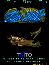 Twin Hawk (World) Title Screen