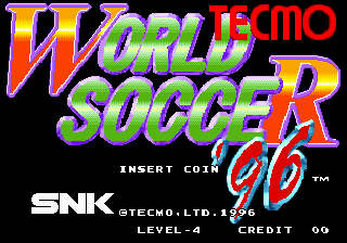 Tecmo World Soccer '96 Title Screen