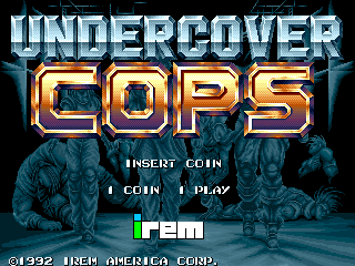 Undercover Cops (US) Title Screen
