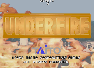 Under Fire (World) Title Screen