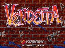 Vendetta (World, 4 Players, ver. T) Title Screen