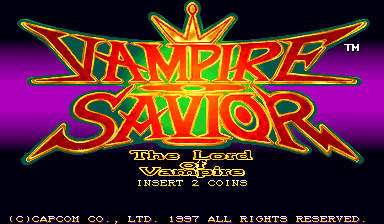 Vampire Savior: The Lord of Vampire (Euro 970519 Phoenix Edition) (Bootleg) Title Screen