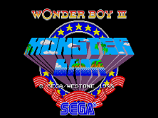 Wonder Boy III - Monster Lair (set 6, World, System 16B) (8751 317-0098) Title Screen