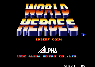 World Heroes (ALM-005) Title Screen