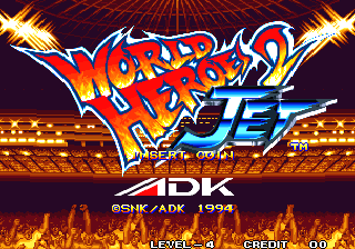 World Heroes 2 Jet (ADM-007 ~ ADH-007) Title Screen