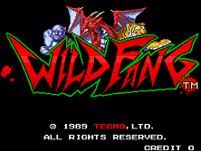 Wild Fang / Tecmo Knight Title Screen