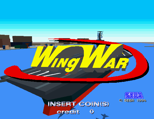 Wing War (Japan) Title Screen