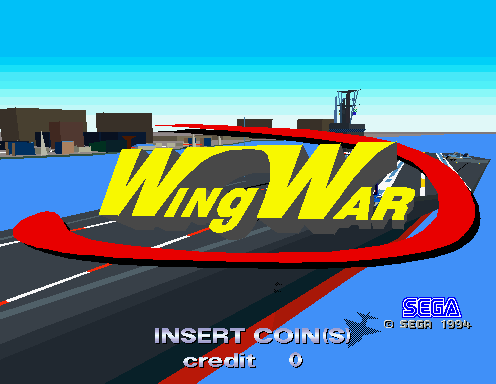 Wing War (US) Title Screen