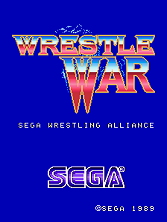 Wrestle War (set 3, World) (8751 317-0103) Title Screen
