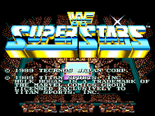 WWF Superstars (Europe) Title Screen