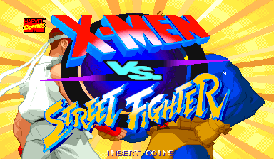 X-Men Vs. Street Fighter (USA 961004 Phoenix Edition) (bootleg) Title Screen