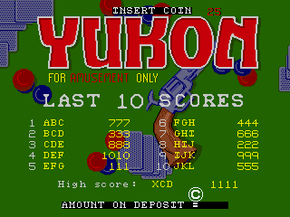 Yukon (version 1.0) Title Screen