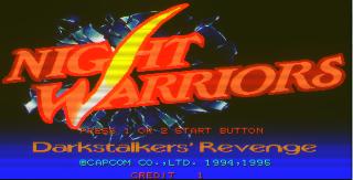 Screenshot Thumbnail / Media File 1 for Night Warriors: Darkstalkers' Revenge (Euro 950316)