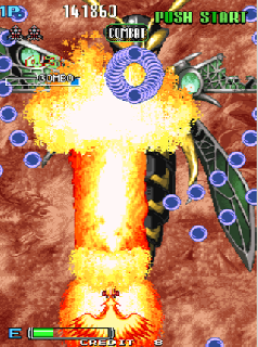 Screenshot Thumbnail / Media File 1 for DoDonPachi II - Bee Storm (World, ver. 102)