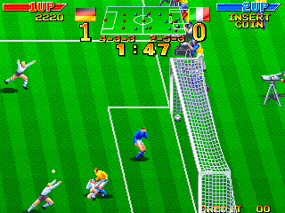 Screenshot Thumbnail / Media File 1 for Dream Soccer '94 (World, M107 hardware)