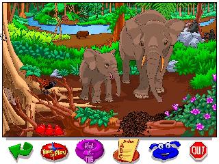 Screenshot Thumbnail / Media File 1 for Let's Explore the Jungle with Buzzy (CD Windows)